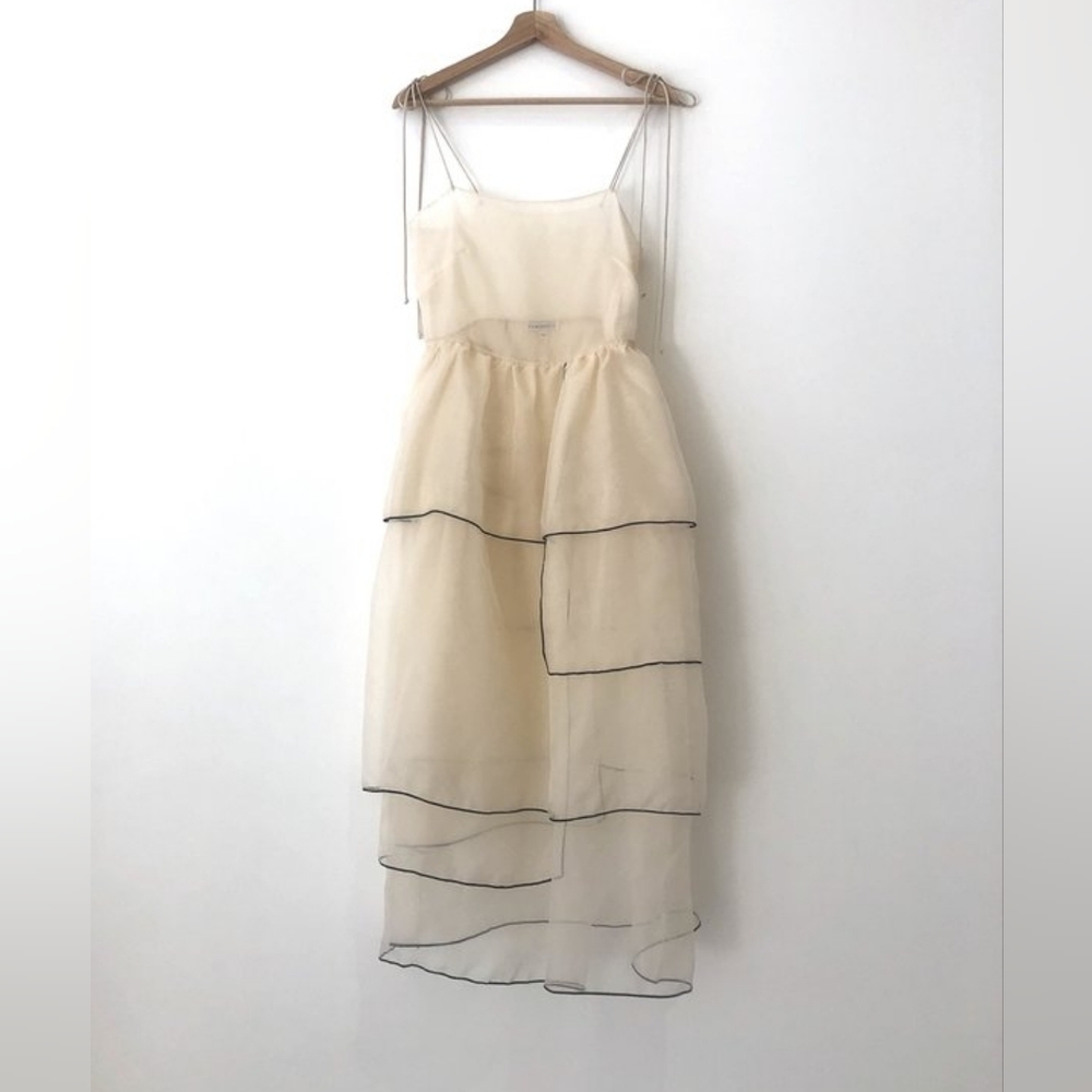 Kamperett Laurence Midi, ivory w/ black,L
